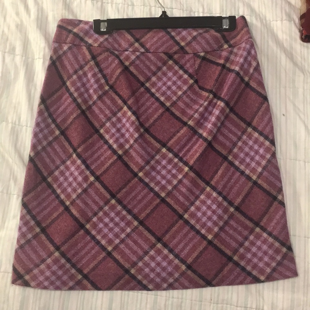 Wool pencil skirt